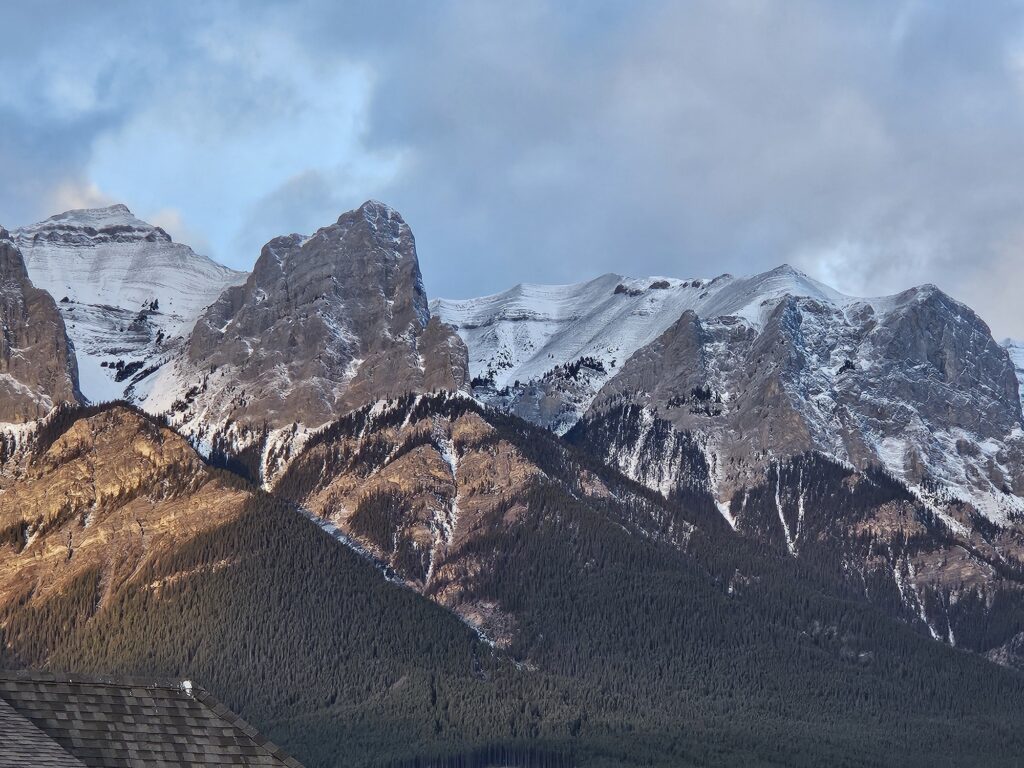 The mountains in Canmore